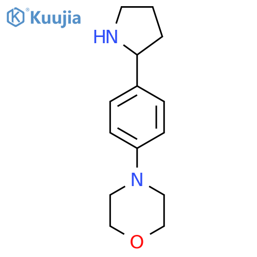 4-4-(pyrrolidin-2-yl)phenylmorpholine structure