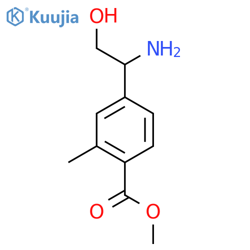 Methyl 4-(1-amino-2-hydroxyethyl)-2-methylbenzoate structure