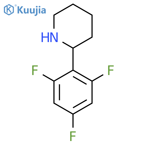 2-(2,4,6-trifluorophenyl)piperidine structure