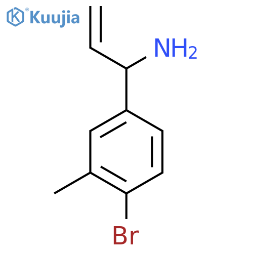1-(4-BROMO-3-METHYLPHENYL)PROP-2-EN-1-AMINE structure
