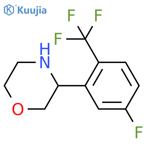 3-5-fluoro-2-(trifluoromethyl)phenylmorpholine structure
