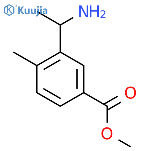 methyl 3-(1-aminoethyl)-4-methylbenzoate structure