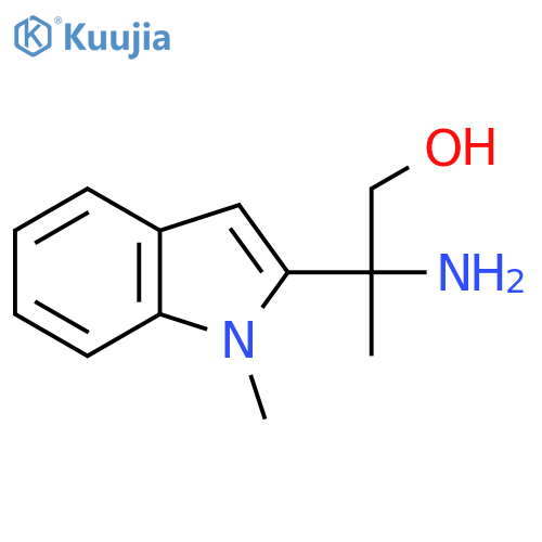 2-amino-2-(1-methyl-1H-indol-2-yl)propan-1-ol structure