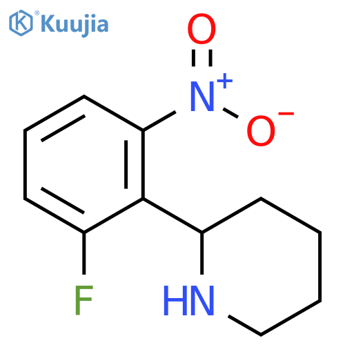 2-(2-fluoro-6-nitrophenyl)piperidine structure