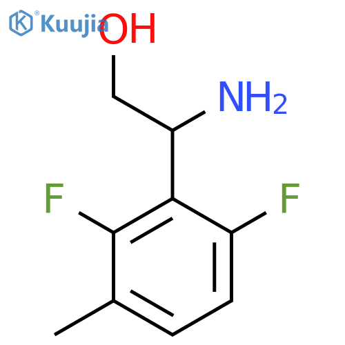 2-amino-2-(2,6-difluoro-3-methylphenyl)ethan-1-ol structure