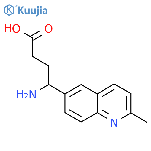 4-amino-4-(2-methylquinolin-6-yl)butanoic acid structure
