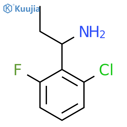 1-(2-Chloro-6-fluorophenyl)propan-1-amine structure