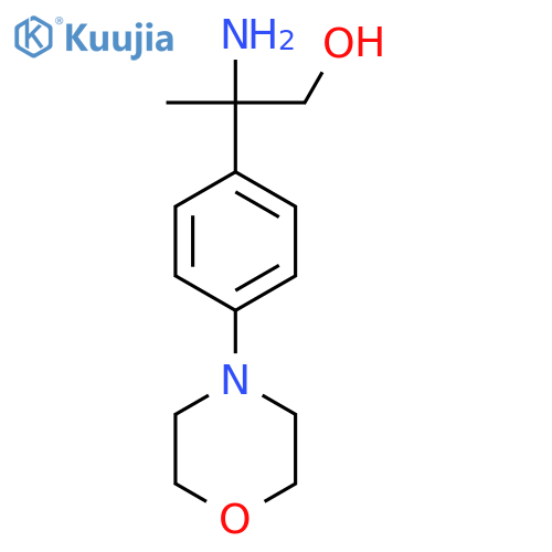 2-amino-2-4-(morpholin-4-yl)phenylpropan-1-ol structure