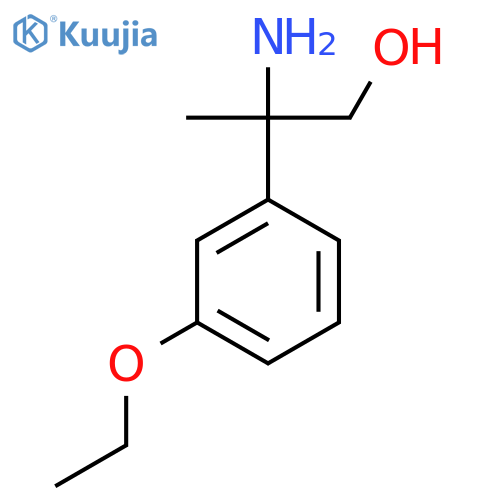 2-amino-2-(3-ethoxyphenyl)propan-1-ol structure