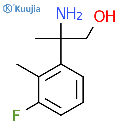 2-amino-2-(3-fluoro-2-methylphenyl)propan-1-ol structure