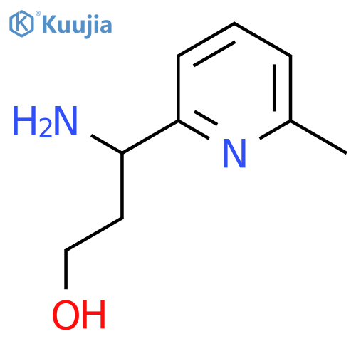 3-Amino-3-(6-methylpyridin-2-yl)propan-1-ol structure