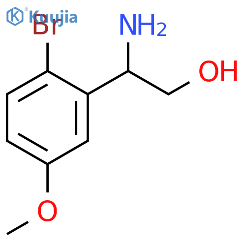 2-amino-2-(2-bromo-5-methoxyphenyl)ethan-1-ol structure