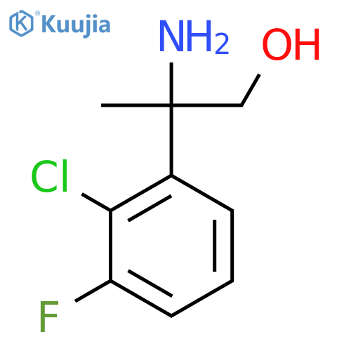 2-amino-2-(2-chloro-3-fluorophenyl)propan-1-ol structure