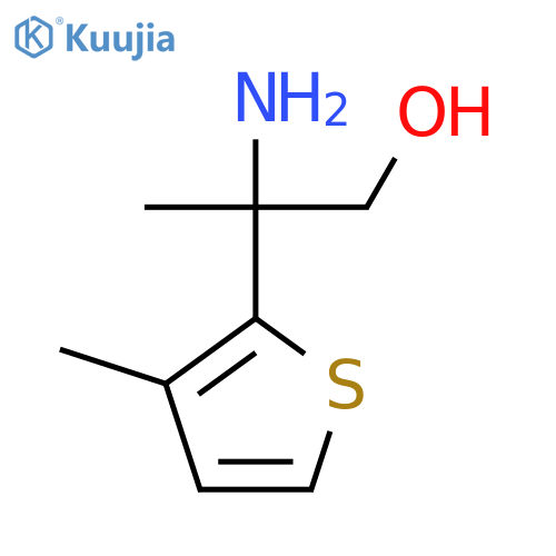 2-amino-2-(3-methylthiophen-2-yl)propan-1-ol structure