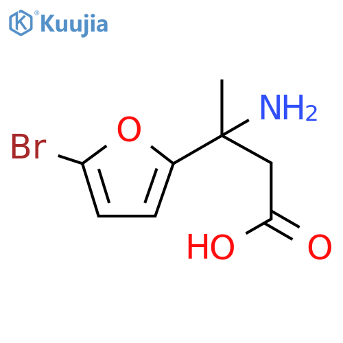 3-amino-3-(5-bromofuran-2-yl)butanoic acid structure