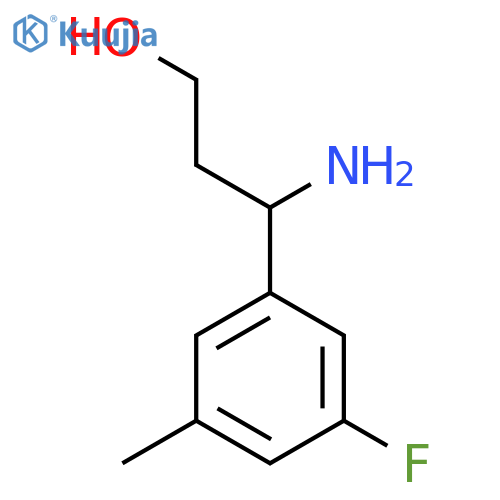 3-AMINO-3-(3-FLUORO-5-METHYLPHENYL)PROPAN-1-OL structure