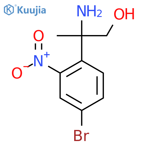 2-amino-2-(4-bromo-2-nitrophenyl)propan-1-ol structure