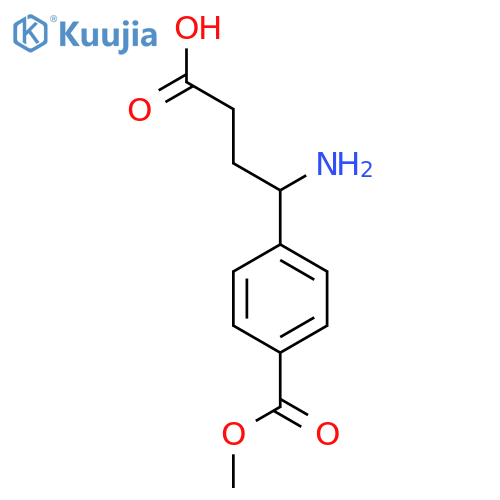 4-amino-4-4-(methoxycarbonyl)phenylbutanoic acid structure