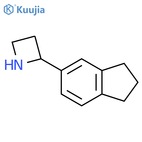 2-(2,3-dihydro-1H-inden-5-yl)azetidine structure