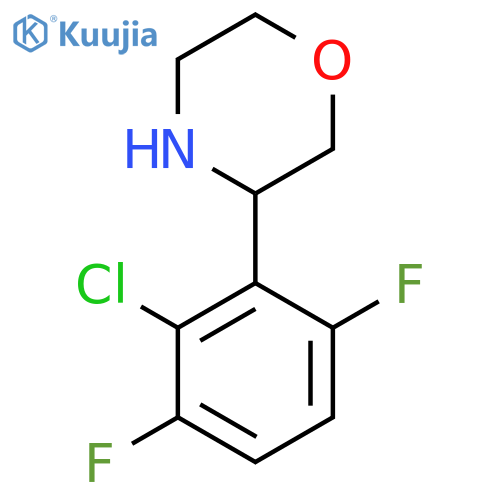 3-(2-chloro-3,6-difluorophenyl)morpholine structure