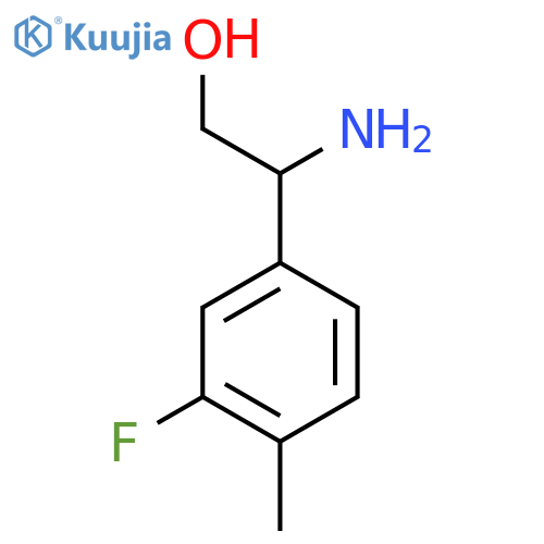 2-amino-2-(3-fluoro-4-methylphenyl)ethan-1-ol structure