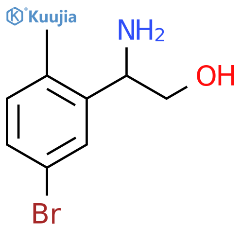 2-amino-2-(5-bromo-2-methylphenyl)ethan-1-ol structure