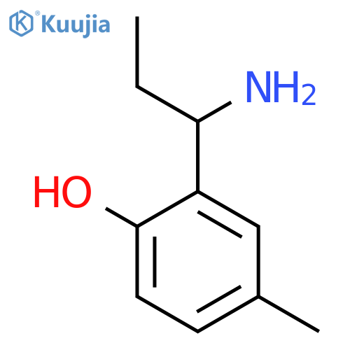 2-(1-AMINOPROPYL)-4-METHYLPHENOL structure