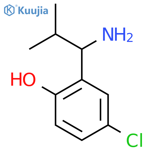2-(1-AMINO-2-METHYLPROPYL)-4-CHLOROPHENOL structure