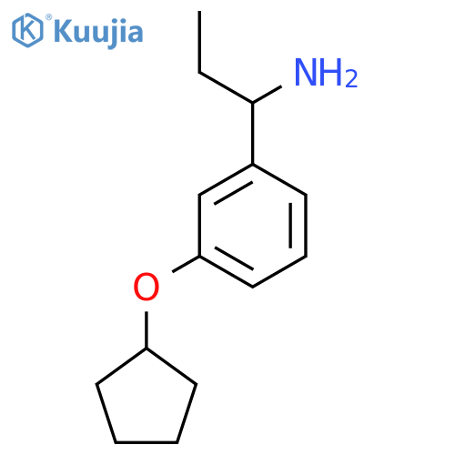 1-(3-CYCLOPENTYLOXYPHENYL)PROPYLAMINE structure