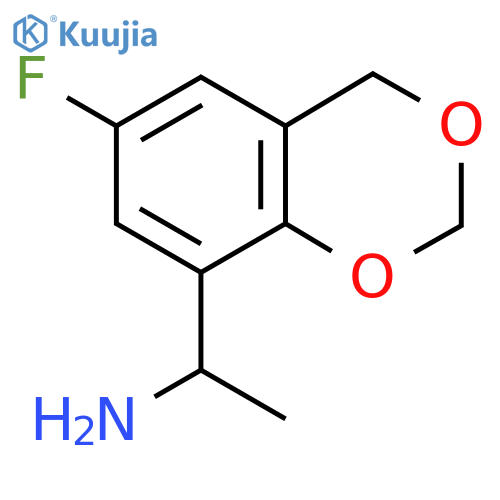 1-(6-Fluoro-2,4-dihydro-1,3-benzodioxin-8-yl)ethan-1-amine structure