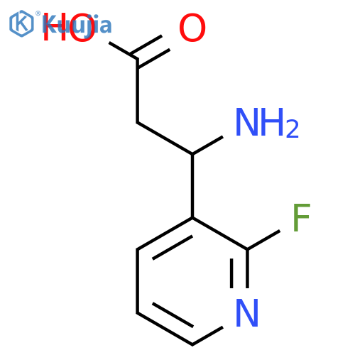 3-amino-3-(2-fluoropyridin-3-yl)propanoic acid structure