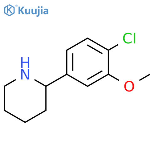 2-(4-chloro-3-methoxyphenyl)piperidine structure