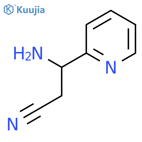3-Amino-3-(pyridin-2-YL)propanenitrile structure