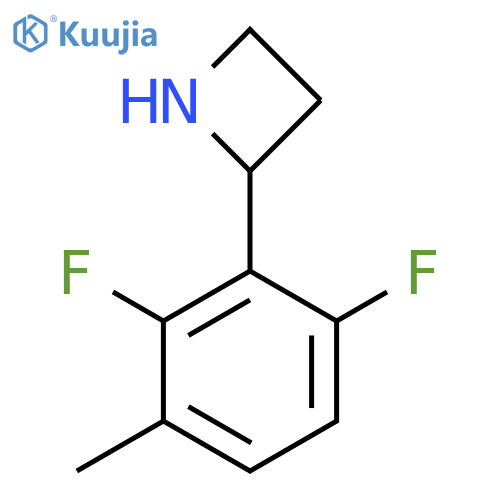 2-(2,6-difluoro-3-methylphenyl)azetidine structure
