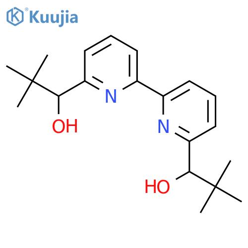 (alphaR,alpha'R)-alpha,alpha'-Bis(tert-butyl)-[2,2'-bipyridine]-6,6'-dimethanol structure