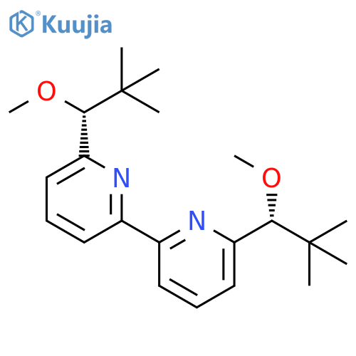 2,2'-Bipyridine, 6,6'-bis[(1R)-1-methoxy-2,2-dimethylpropyl]- structure