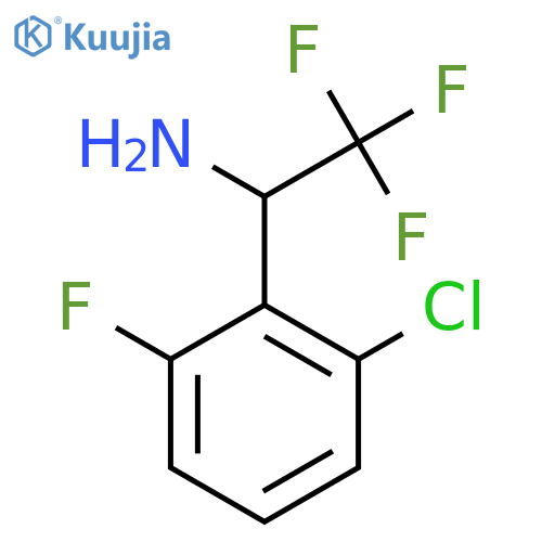 1-(2-chloro-6-fluorophenyl)-2,2,2-trifluoroethan-1-amine structure