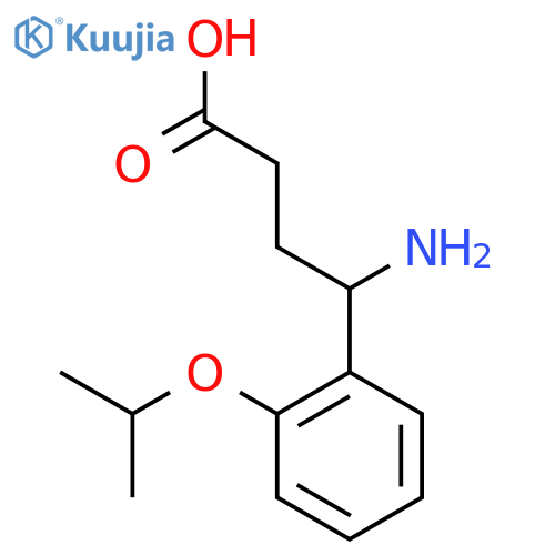 4-amino-4-2-(propan-2-yloxy)phenylbutanoic acid structure