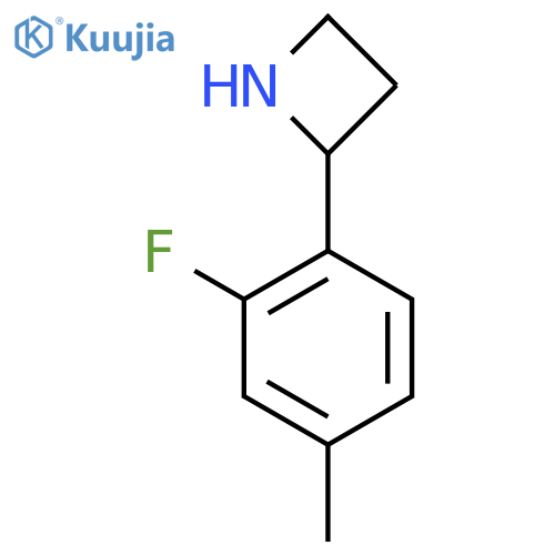 2-(2-fluoro-4-methylphenyl)azetidine structure
