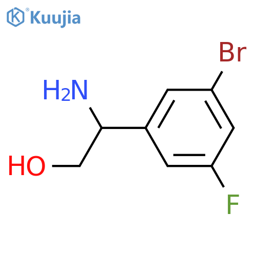 2-amino-2-(3-bromo-5-fluorophenyl)ethan-1-ol structure