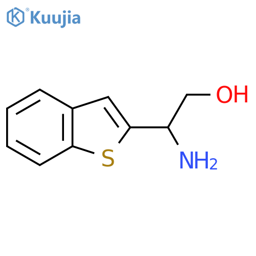 2-amino-2-(1-benzothiophen-2-yl)ethan-1-ol structure