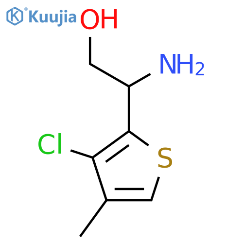 2-amino-2-(3-chloro-4-methylthiophen-2-yl)ethan-1-ol structure