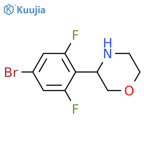 3-(4-bromo-2,6-difluorophenyl)morpholine structure