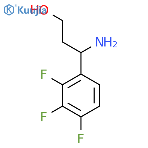 3-AMINO-3-(2,3,4-TRIFLUOROPHENYL)PROPAN-1-OL structure