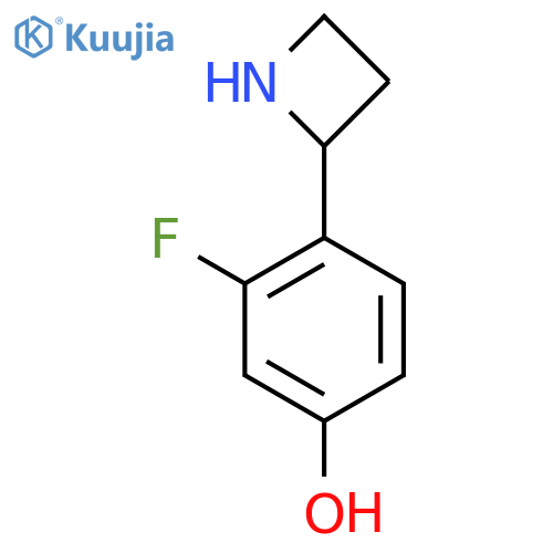 4-(Azetidin-2-yl)-3-fluorophenol structure