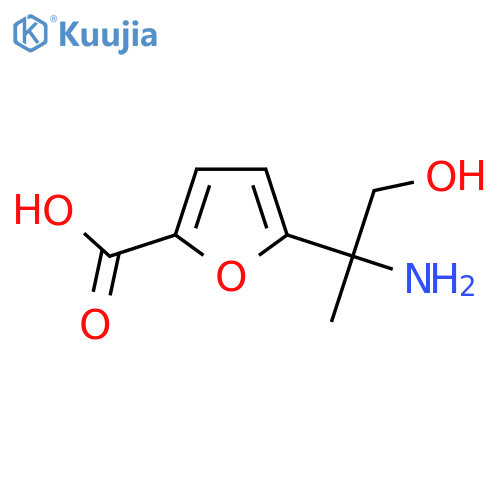 5-(2-Amino-1-hydroxypropan-2-yl)furan-2-carboxylic acid structure