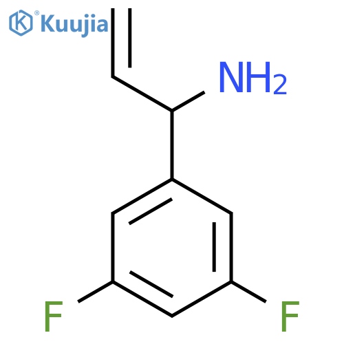 1-(3,5-DIFLUOROPHENYL)PROP-2-EN-1-AMINE structure