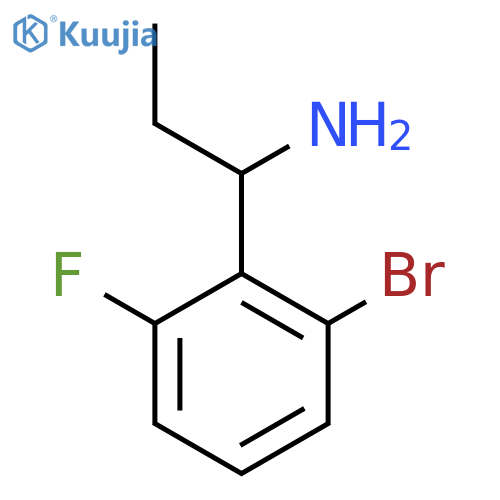 1-(2-BROMO-6-FLUOROPHENYL)PROPAN-1-AMINE structure