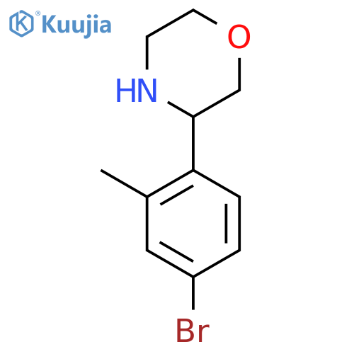 3-(4-Bromo-2-methylphenyl)morpholine structure