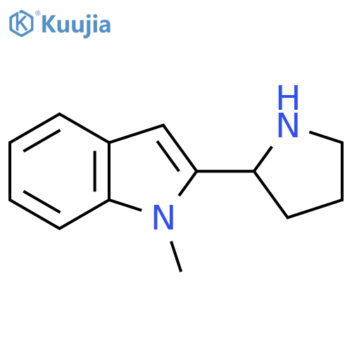 1-Methyl-2-(pyrrolidin-2-yl)-1H-indole structure